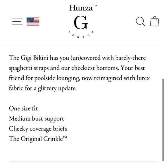 NWT Bundle 🛥️ Hunza G Striped Gigi Bikini and Scrunchie Matching set! - Picture 10 of 10